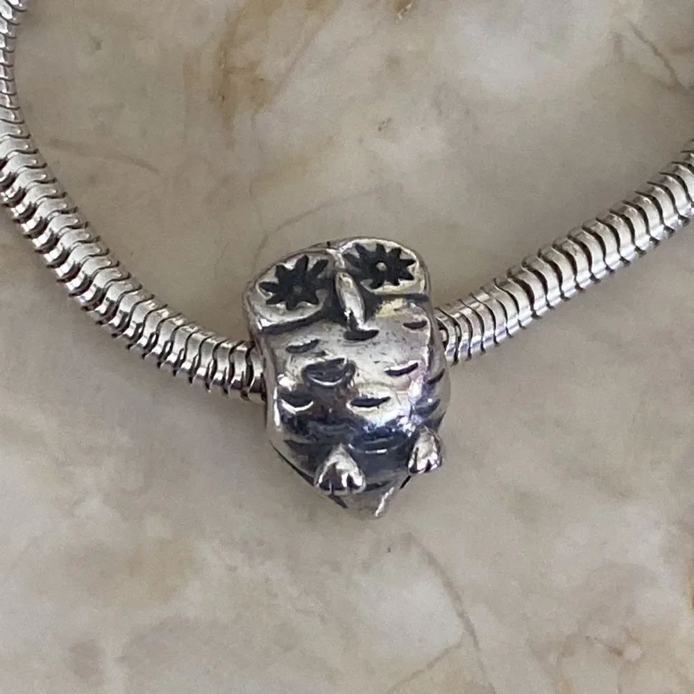 Pandora Wise Studious Owl Sterling Silver Charm Bead